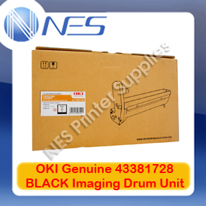 OKI Genuine 43381728 BLACK Imaging Drum Unit for C5550 MFP/C5800/C5900 (20K)